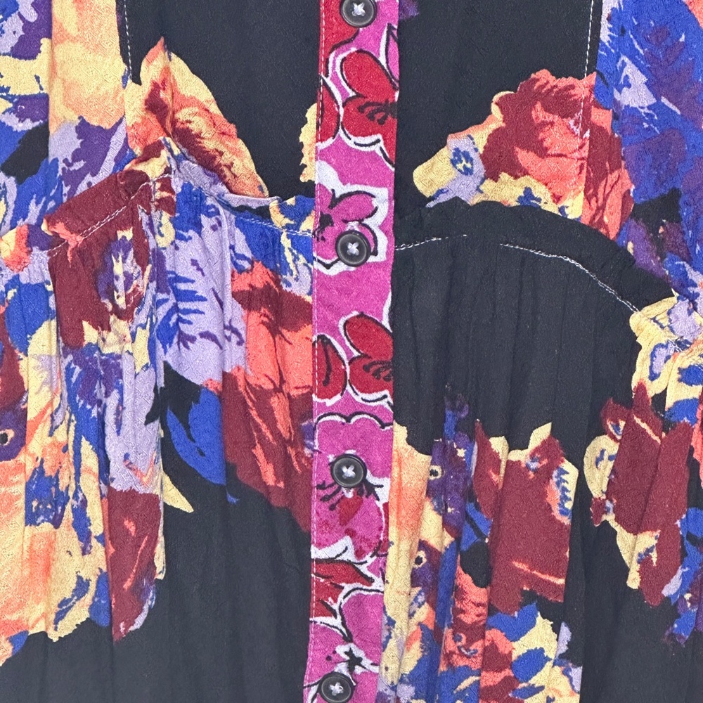 NWT- Free People Women’s Brunch A Bunch Boho Tunic- Medium - Picture 5 of 15